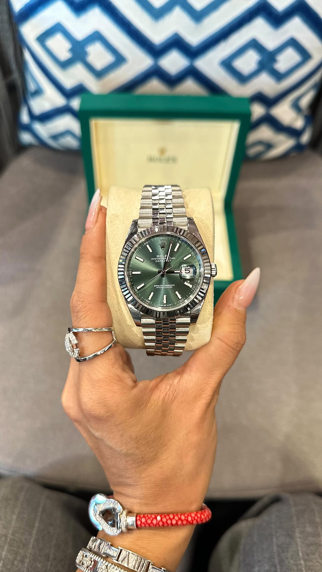 دیت جاست ۴۱ میل صفحه mint green ۲۰۲۵